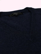 Jersey lana pico Azul oscuro