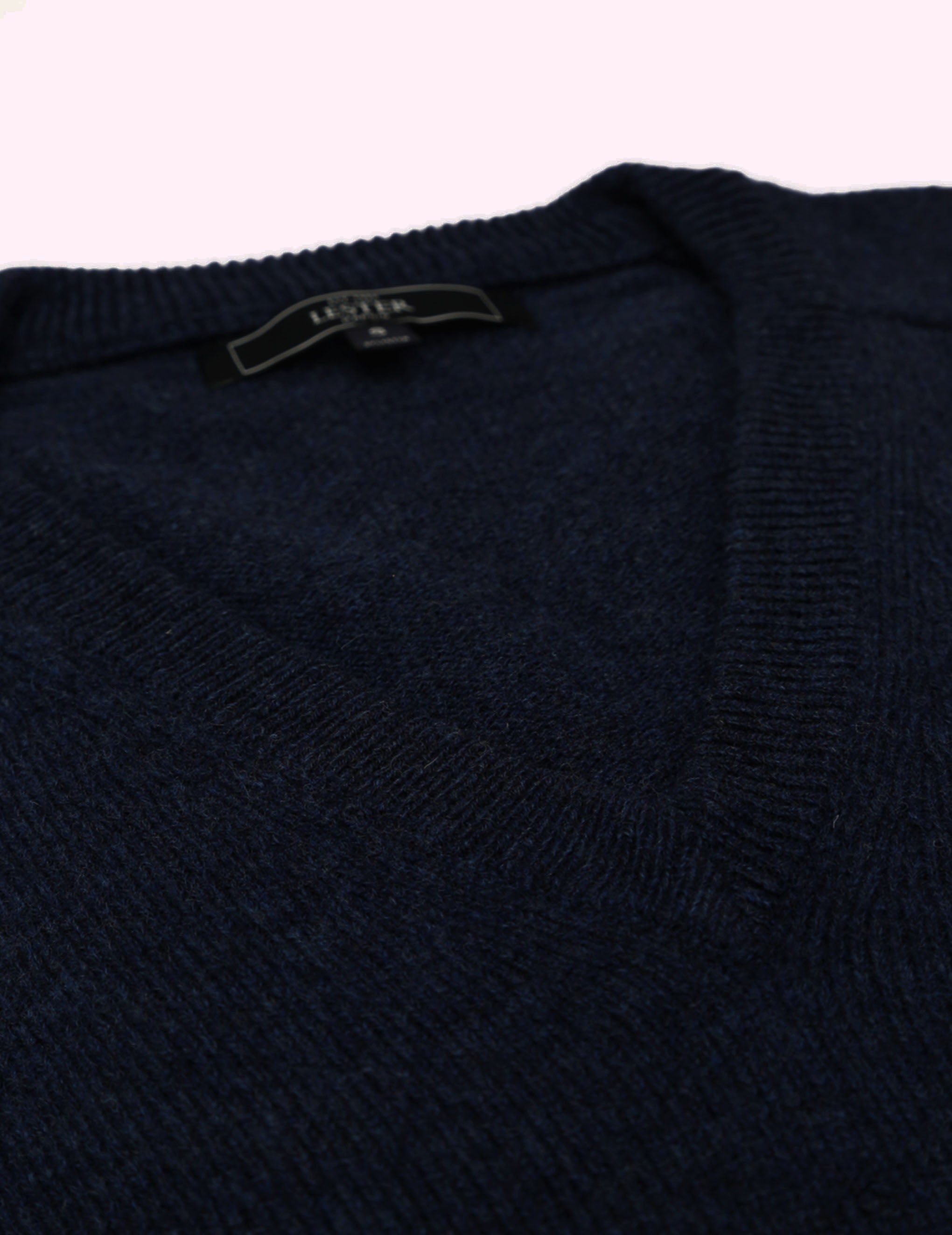 Jersey lana pico Azul oscuro