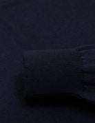Jersey pico algodón cashmere Azul oscuro