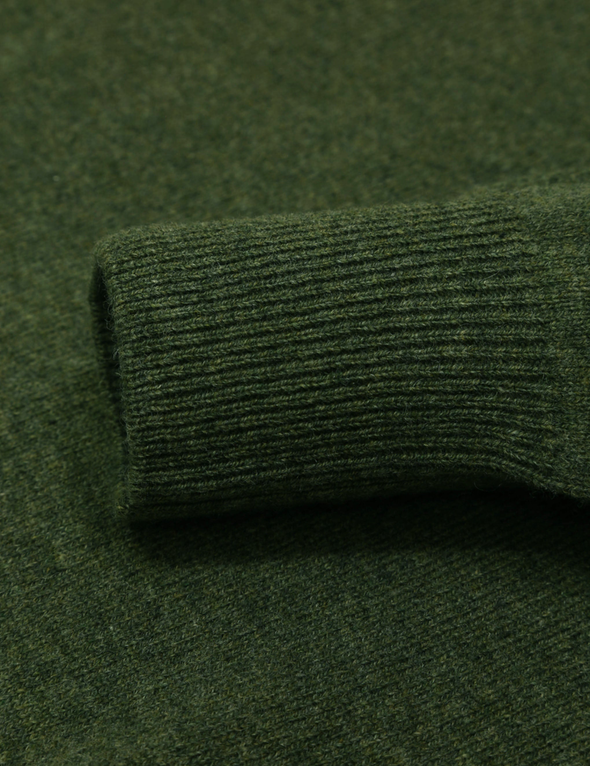 Jersey lana pico Verde caza