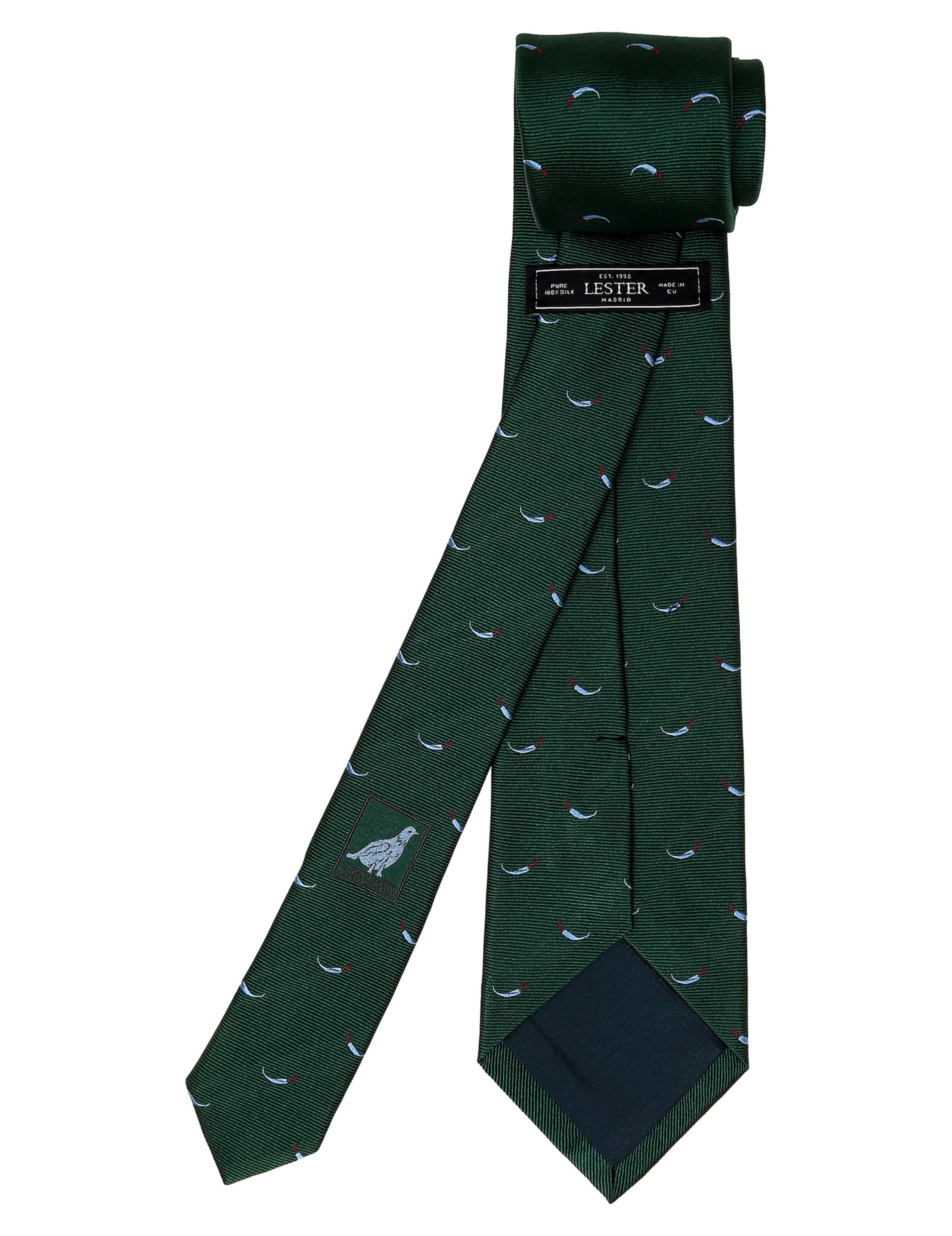 Corbata guindilla Verde/azul