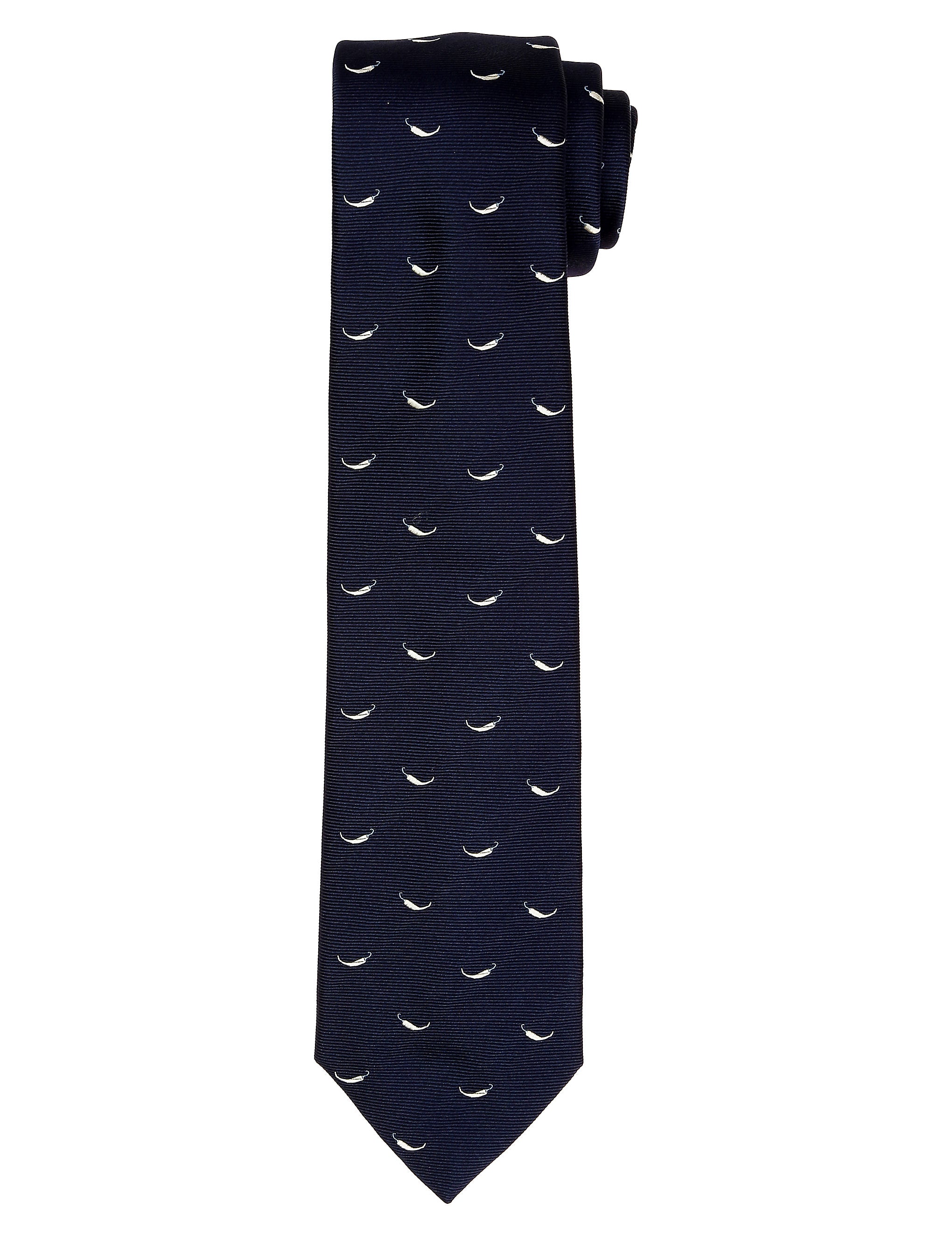 Corbata guindilla Azul/blanco