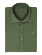 Camisa sarga tintada Verde