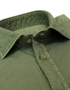 Camisa sarga tintada Verde