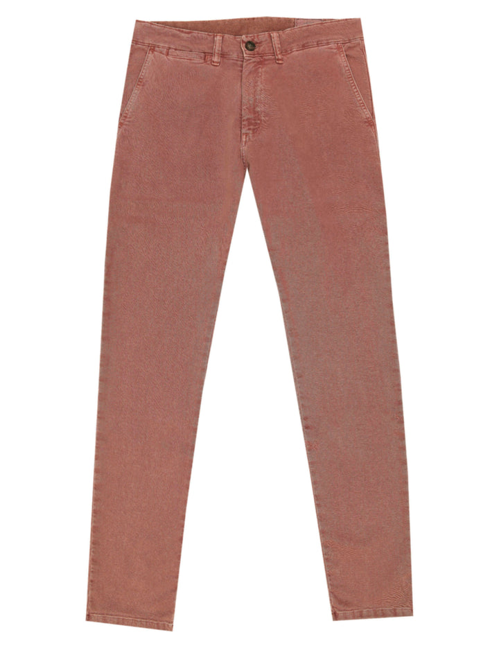 Pantalón sarga lavado Rojo