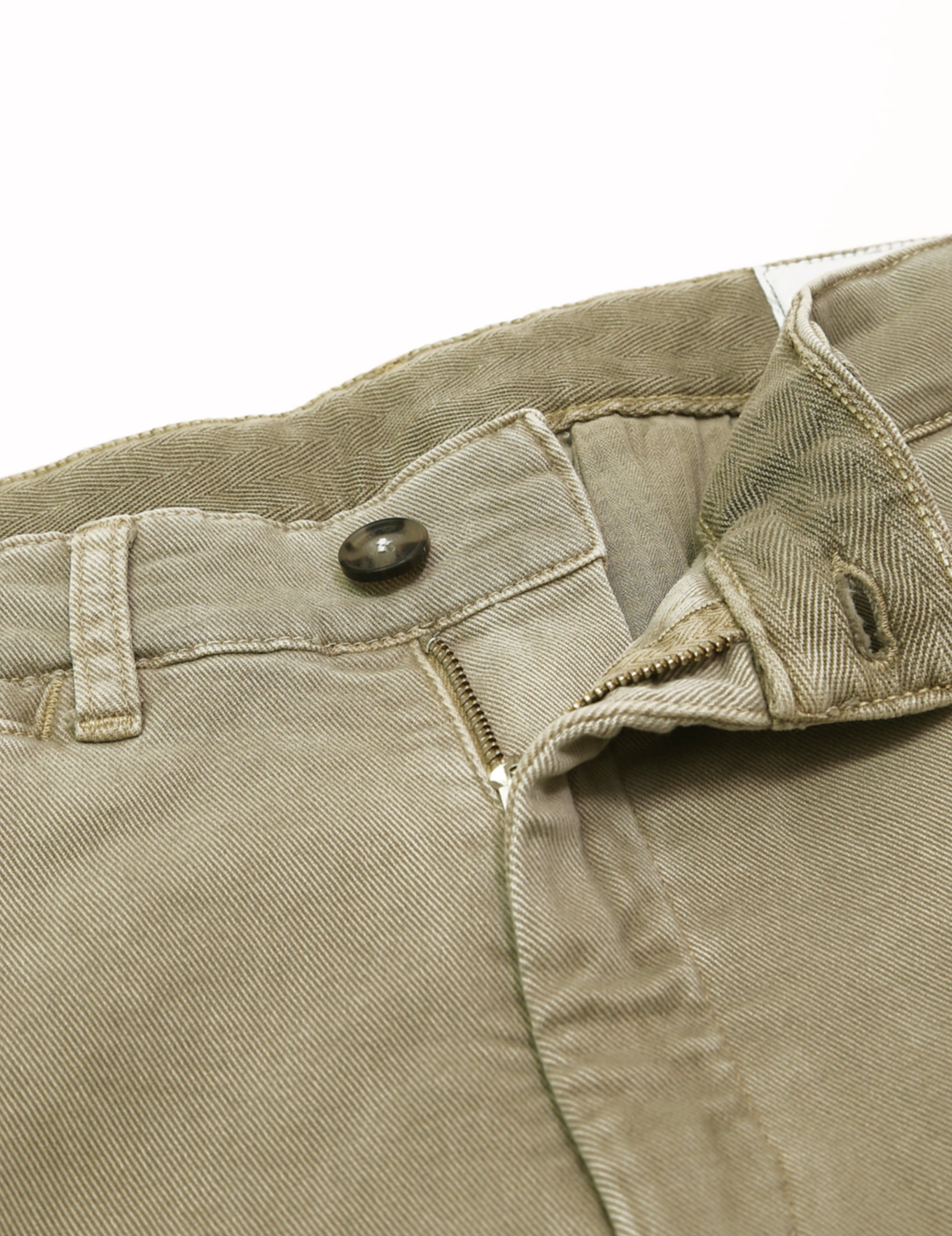 Pantalón sarga lavado Beige