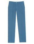 Pantalón Lino Algodón Tencel Azul Medio