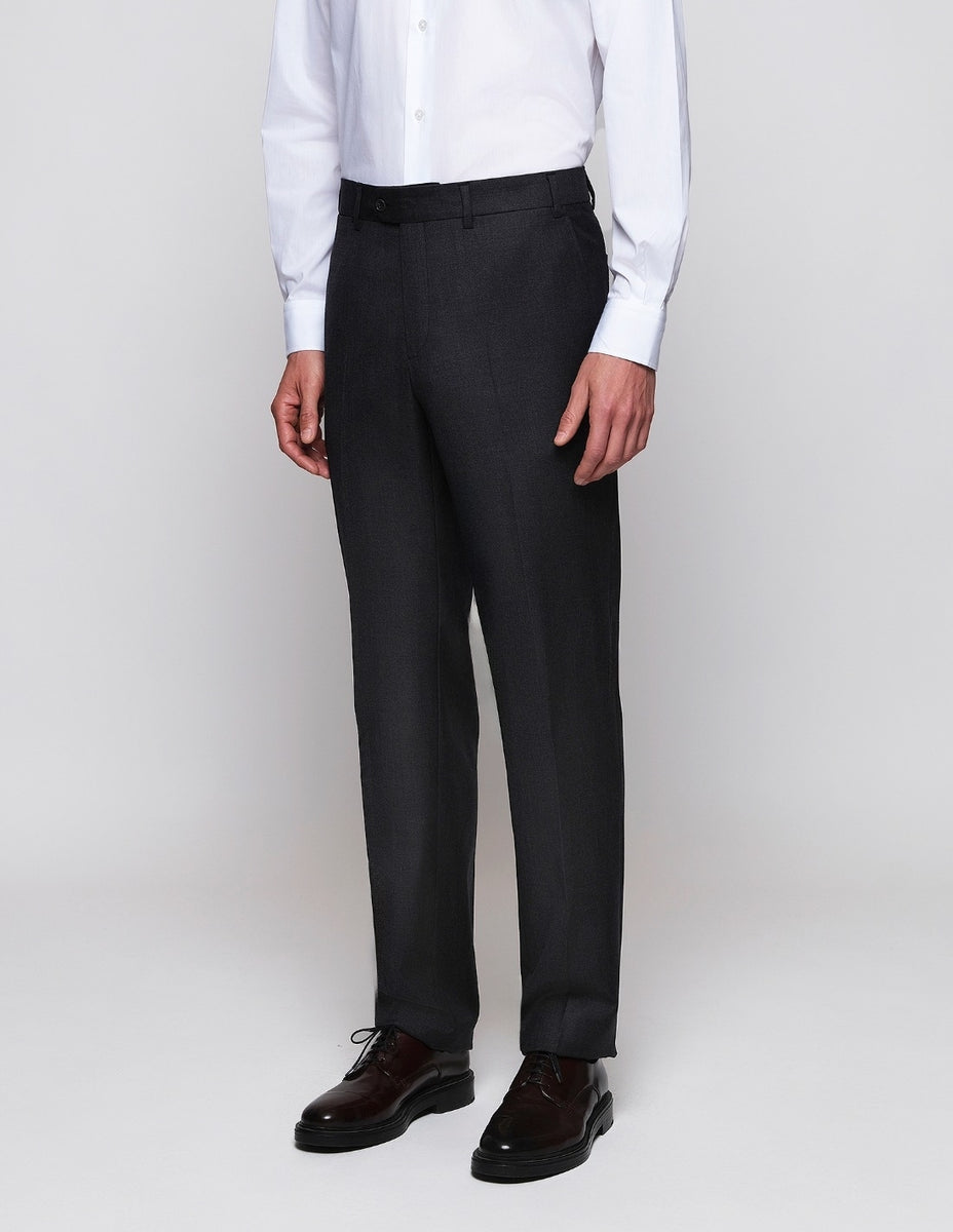 Pantalón Vestir S/pinzas Gris Oscuro – Corbatas Lester
