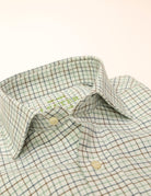 Camisa sport viela cuadro pequeño Azul/verde