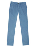 Pantalón Chino Popelin Azul Medio