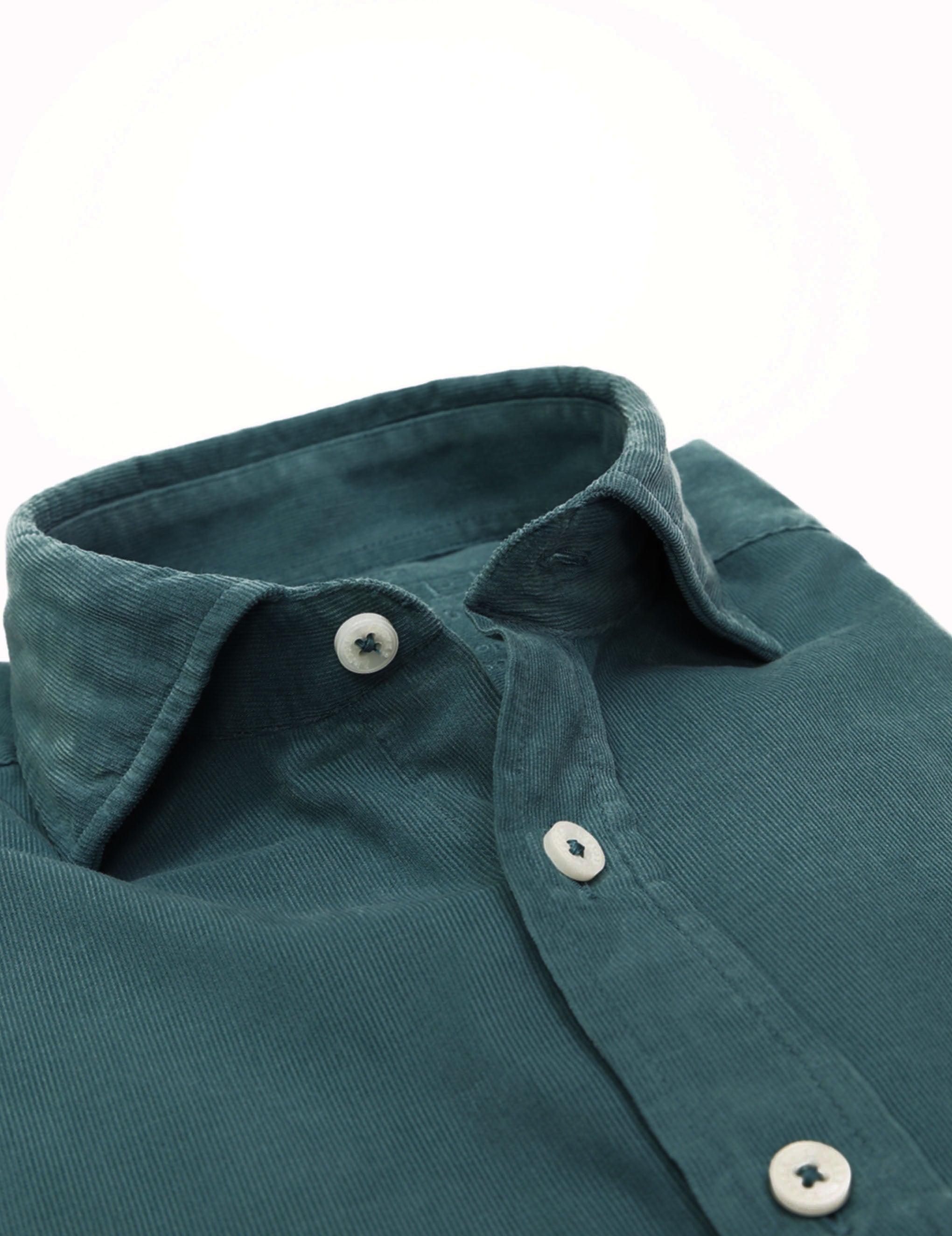 Camisa micropana tintada Verde oscuro