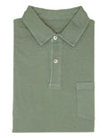 Polo Jersey Lavado Verde Claro
