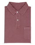 Polo Jersey Lavado Burdeos