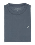 Camiseta Lavada Perdiz Bordada Azul