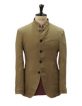 Chaqueta Mao Lino Lavada Beige