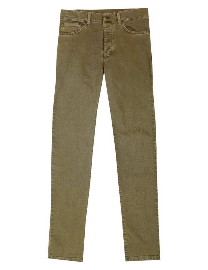 Pantalón 5 bolsillos sarga Verde