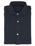 Camisa Pique Malla Azul Oscuro
