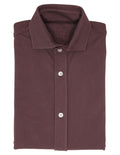 Camisa Pique Malla Berenjena