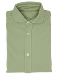 Camisa Pique Malla Verde Claro