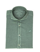 Camisa Lino Algodón Lavada Verde Oscuro (118549_1.jpg)