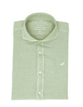 Camisa Lino Algodón Lavada Beige