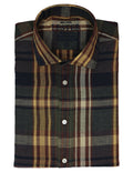 Camisa Sport Lino Tartan Verde