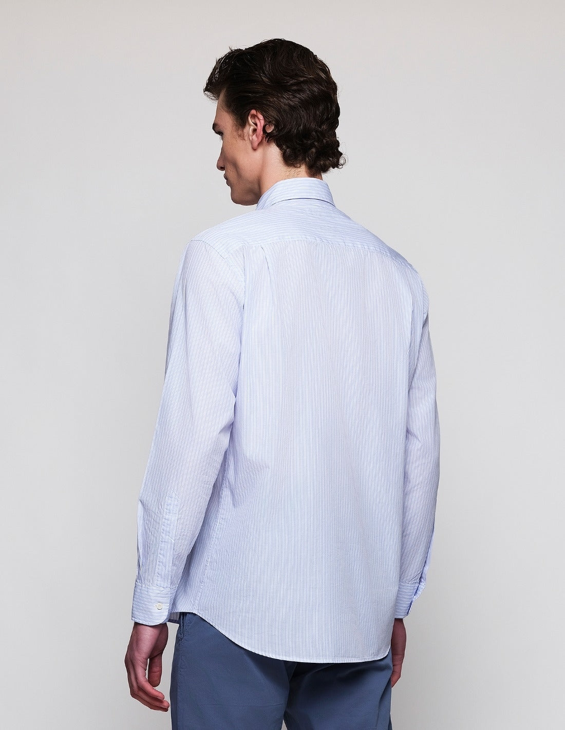 Camisa Sport Lavada Raya Fina Bicolor Azul/Verde (118556_2.jpg)