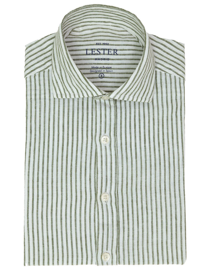 Camisa Sport Lino Algodón Raya Ancha Kaki (118590_4.jpg)