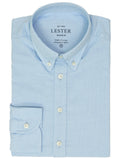 Camisa Sport Oxford Liso Azul
