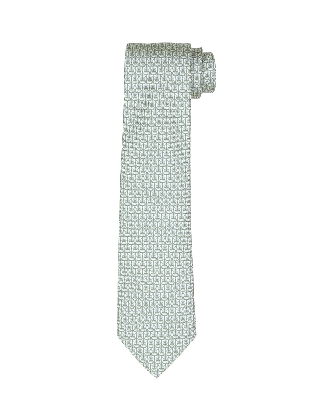 Corbata Cadena Herradura Verde/Gris (118641_1.jpg)