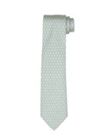 Corbata Cadena Herradura Verde/Gris