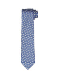 Corbata Caracoles Azul/Gris