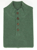 Jersey Botones Algodón Verde