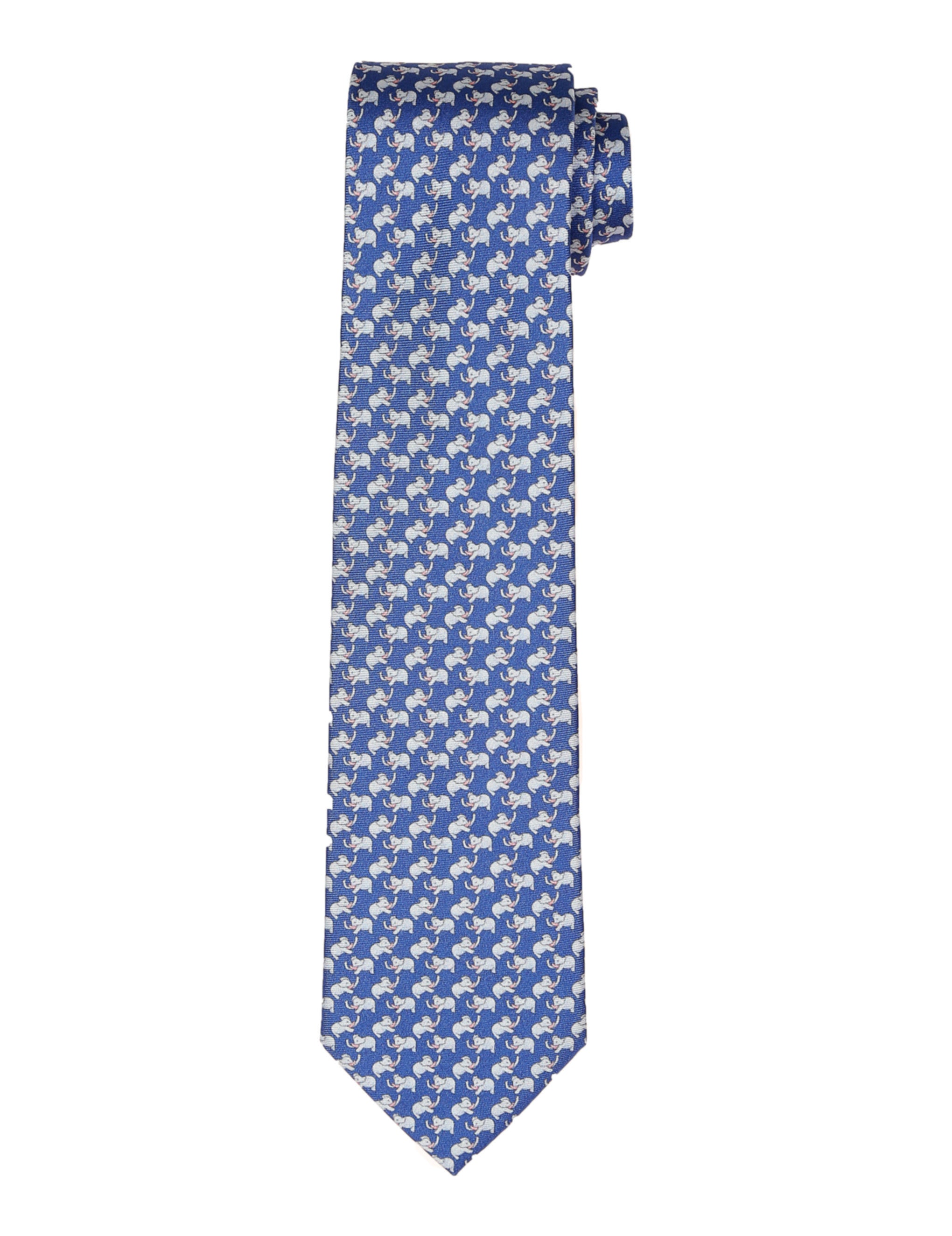 Corbata elefantes Azul/azul