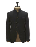 Chaqueta Mao Gabardina Azul