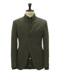 Chaqueta Mao Gabardina Kaki