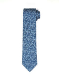 Corbata Hojas Azul/Azul