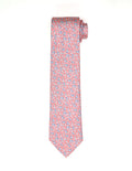 Corbata Hojas Rosa/Azul
