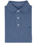 Polo Pique Manga Larga Azul Oscuro