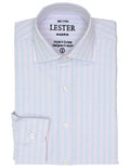 Camisa Sport Oxford Raya Bicolor Azul/Rosa