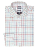 Camisa Sport Viela Cuadro Grande Azul/Fresa