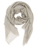 Pashmina 100% Cashmere Gris Claro