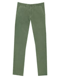 Pantalón Chino Sarga Lavado Verde Oscuro