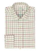 Camisa sport viela cuadro grande Verde/burdeos