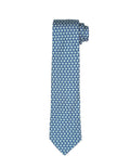 Corbata Elefante Con Bambu Azul/Turquesa
