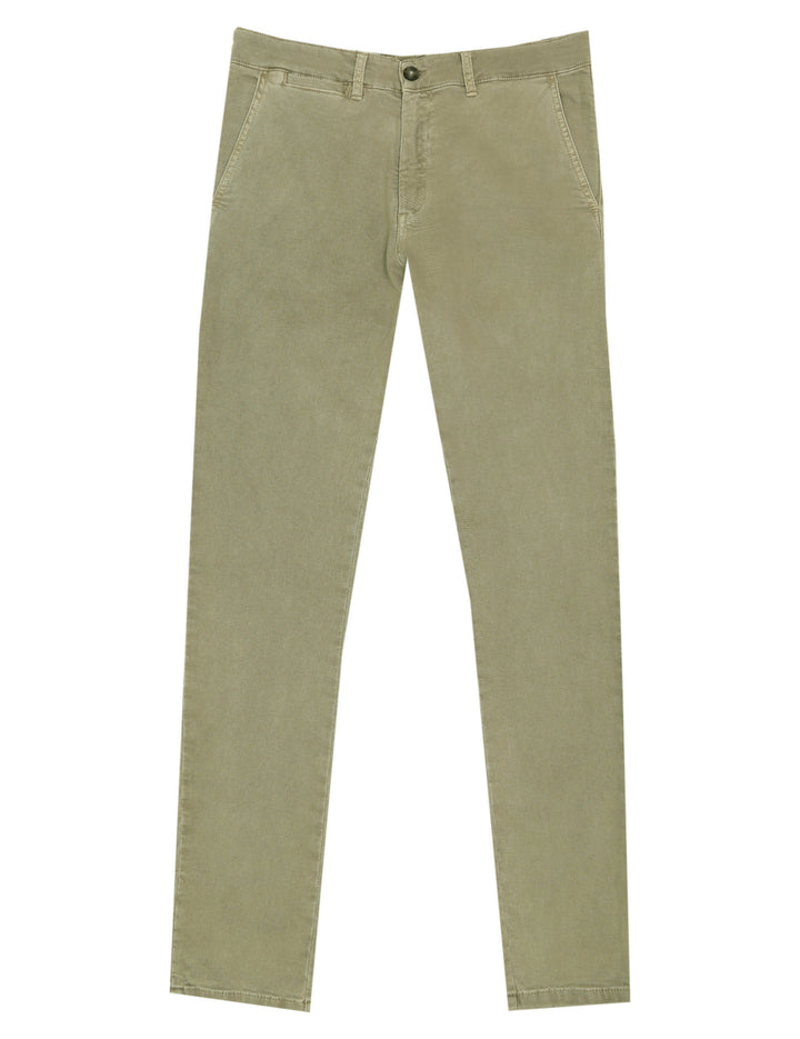 Pantalón sarga lavado Verde claro