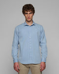 Camisa Sarga Tintada Azul Claro