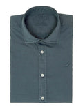 Camisa Sarga Tintada Azul Oscuro