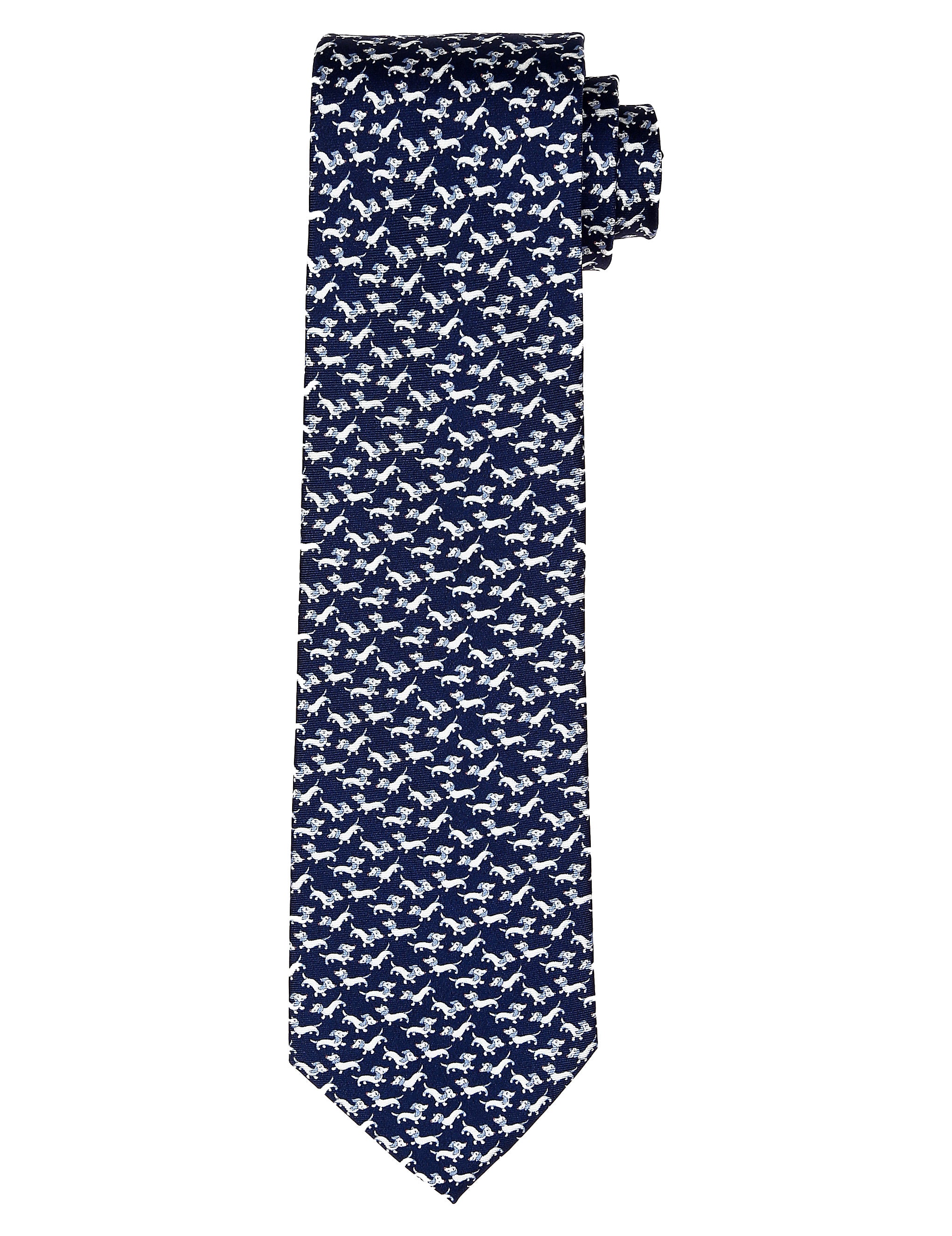 Corbata teckel Azul/azul