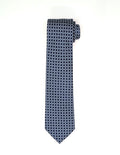 Corbata Cadena Cuadros Azul/Azul